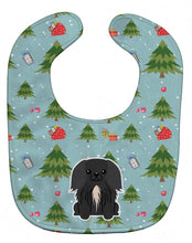 Load image into Gallery viewer, Christmas Pekingnese Black Baby Bib BB4767BIB