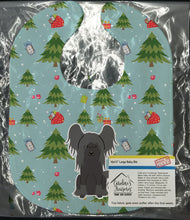 Load image into Gallery viewer, Christmas Chinese Crested Black Baby Bib BB4772BIB