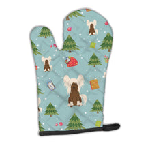 Load image into Gallery viewer, Christmas Chinese Crested Cream Oven Mitt BB4773OVMT