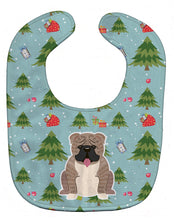 Load image into Gallery viewer, Christmas English Bulldog Grey Brindle  Baby Bib BB4786BIB