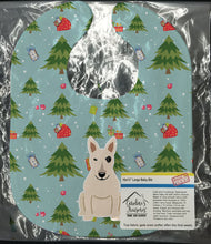 Load image into Gallery viewer, Christmas Bull Terrier White Baby Bib BB4798BIB
