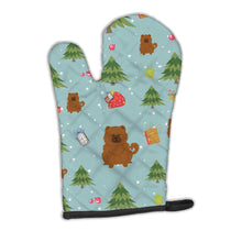 Load image into Gallery viewer, Christmas Chow Chow Red Oven Mitt BB4802OVMT