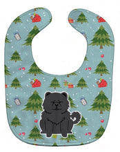 Load image into Gallery viewer, Christmas Chow Chow Black Baby Bib BB4803BIB