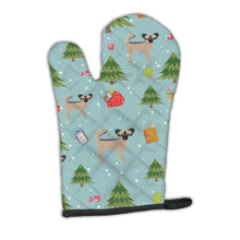 Load image into Gallery viewer, Christmas Longhair Black Tan Chihuahua #2 Oven Mitt BB4924OVMT