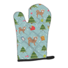 Load image into Gallery viewer, Christmas Longhair Tan White Chihuahua Oven Mitt BB4928OVMT