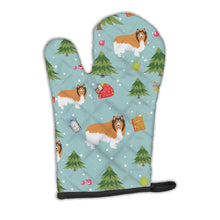 Load image into Gallery viewer, Christmas Rough Collie Oven Mitt BB4939OVMT