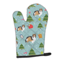 Load image into Gallery viewer, Christmas Sheltie Shetland Sheepdog Oven Mitt BB4980OVMT