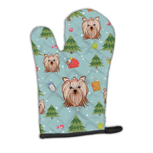 Load image into Gallery viewer, Christmas Yorkie Yorkishire Terrier Oven Mitt BB4993OVMT