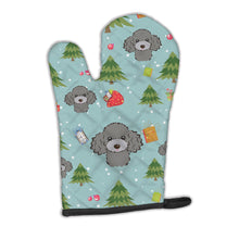 Load image into Gallery viewer, Christmas Silver Gray Poodle Oven Mitt BB5048OVMT