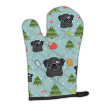 Load image into Gallery viewer, Christmas Black Pug Oven Mitt BB5052OVMT
