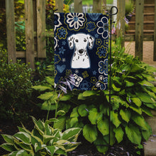 Load image into Gallery viewer, Blue Flowers Dalmatian Garden Flag - Outdoor Decorative Yard Flag