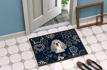 Load image into Gallery viewer, Blue Flowers Cocker Spaniel Doormat - 24x36 Decorative Floor Mat – Indoor/Outdoor Rug with Artistic Flair BB5067JMAT