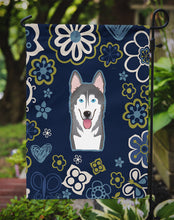 Load image into Gallery viewer, Blue Flowers Alaskan Malamute Garden Flag - Outdoor Decorative Yard Flag BB5069GF