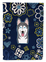 Load image into Gallery viewer, Blue Flowers Alaskan Malamute Garden Flag - Outdoor Decorative Yard Flag BB5069GF