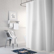 Load image into Gallery viewer, Blue Flowers English Bulldog Machine Washable Memory Foam Mat BB5070RUG