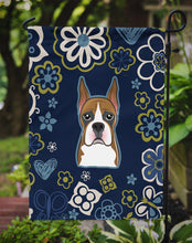 Load image into Gallery viewer, Blue Flowers Boxer Garden Flag - Outdoor Decorative Yard Flag