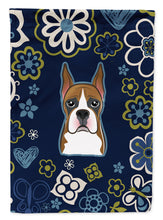 Load image into Gallery viewer, Blue Flowers Boxer Garden Flag - Outdoor Decorative Yard Flag
