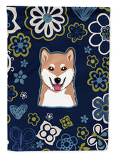Load image into Gallery viewer, Blue Flowers Shiba Inu Garden Flag - Outdoor Decorative Yard Flag BB5076GF