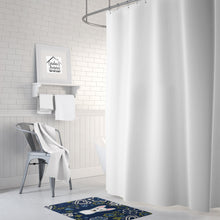 Load image into Gallery viewer, Blue Flowers Westie Machine Washable Memory Foam Mat BB5077RUG