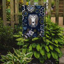 Load image into Gallery viewer, Blue Flowers Saluki Garden Flag - Outdoor Decorative Yard Flag