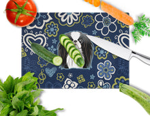 Load image into Gallery viewer, Blue Flowers Japanese Chin Glass Cutting Boards – Durable, Decorative Kitchen Art Large BB5081LCB