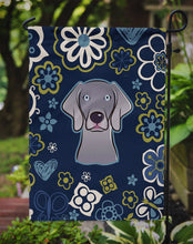 Load image into Gallery viewer, Blue Flowers Weimaraner Garden Flag - Outdoor Decorative Yard Flag BB5082GF