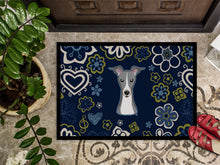 Load image into Gallery viewer, Blue Flowers Italian Greyhound Doormat - 18x27 Decorative Floor Mat – Indoor/Outdoor Rug with Artistic Flair BB5087MAT