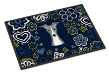 Load image into Gallery viewer, Blue Flowers Italian Greyhound Doormat - 18x27 Decorative Floor Mat – Indoor/Outdoor Rug with Artistic Flair BB5087MAT