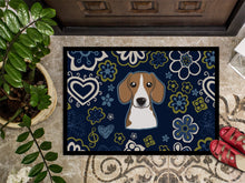 Load image into Gallery viewer, Blue Flowers Beagle Doormat - 24x36 Decorative Floor Mat – Indoor/Outdoor Rug with Artistic Flair BB5090JMAT