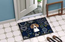 Load image into Gallery viewer, Blue Flowers Beagle Doormat - 24x36 Decorative Floor Mat – Indoor/Outdoor Rug with Artistic Flair BB5090JMAT