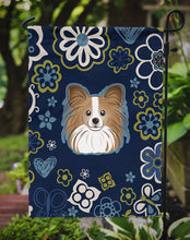 Load image into Gallery viewer, Blue Flowers Papillon Garden Flag - Outdoor Decorative Yard Flag BB5099GF