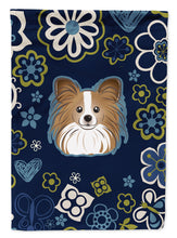 Load image into Gallery viewer, Blue Flowers Papillon Garden Flag - Outdoor Decorative Yard Flag BB5099GF