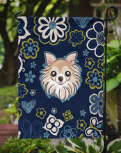 Load image into Gallery viewer, Blue Flowers Chihuahua Garden Flag - Outdoor Decorative Yard Flag BB5102GF