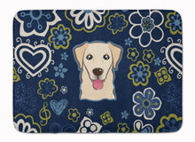 Load image into Gallery viewer, Blue Flowers Golden Retriever Machine Washable Memory Foam Mat BB5103RUG