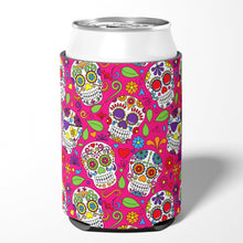 Load image into Gallery viewer, Day of the Dead Pink Can or Bottle Hugger BB5115CC