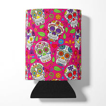 Load image into Gallery viewer, Day of the Dead Pink Can or Bottle Hugger BB5115CC