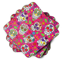 Load image into Gallery viewer, Day of the Dead Pink Foam Coaster  BB5115FC
