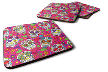 Load image into Gallery viewer, Day of the Dead Pink Foam Coaster  BB5115FC
