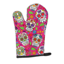 Load image into Gallery viewer, Day of the Dead Pink Oven Mitt BB5115OVMT