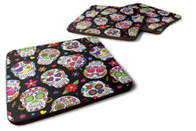 Load image into Gallery viewer, Day of the Dead Black Foam Coaster  BB5116FC