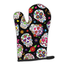Load image into Gallery viewer, Day of the Dead Black Oven Mitt BB5116OVMT