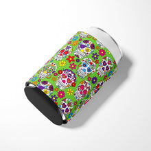Load image into Gallery viewer, Day of the Dead Green Can or Bottle Hugger BB5117CC