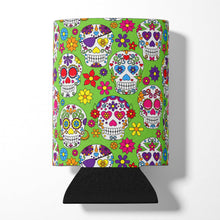 Load image into Gallery viewer, Day of the Dead Green Can or Bottle Hugger BB5117CC