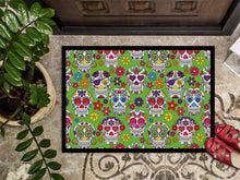 Load image into Gallery viewer, Day of the Dead Green Doormat - 24x36 Decorative Floor Mat – Indoor/Outdoor Rug with Artistic Flair BB5117JMAT
