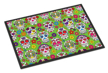 Load image into Gallery viewer, Day of the Dead Green Doormat - 18x27 Decorative Floor Mat – Indoor/Outdoor Rug with Artistic Flair BB5117MAT