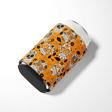 Load image into Gallery viewer, Day of the Dead Orange Can or Bottle Hugger BB5118CC