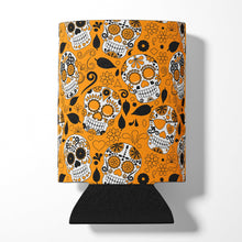 Load image into Gallery viewer, Day of the Dead Orange Can or Bottle Hugger BB5118CC