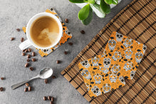 Load image into Gallery viewer, Day of the Dead Orange Foam Coaster  BB5118FC