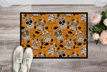 Load image into Gallery viewer, Day of the Dead Orange Doormat - 24x36 Decorative Floor Mat – Indoor/Outdoor Rug with Artistic Flair BB5118JMAT