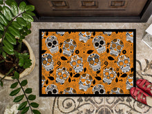 Load image into Gallery viewer, Day of the Dead Orange Doormat - 24x36 Decorative Floor Mat – Indoor/Outdoor Rug with Artistic Flair BB5118JMAT